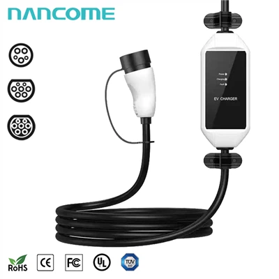 Przenośna ładowarka EV z kolorowym wyświetlaczem