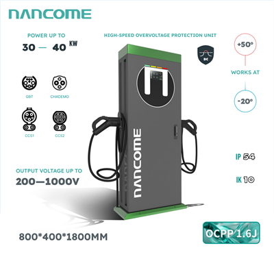 Komercyjna stacja ładowania pojazdów elektrycznych o mocy 40 kW
